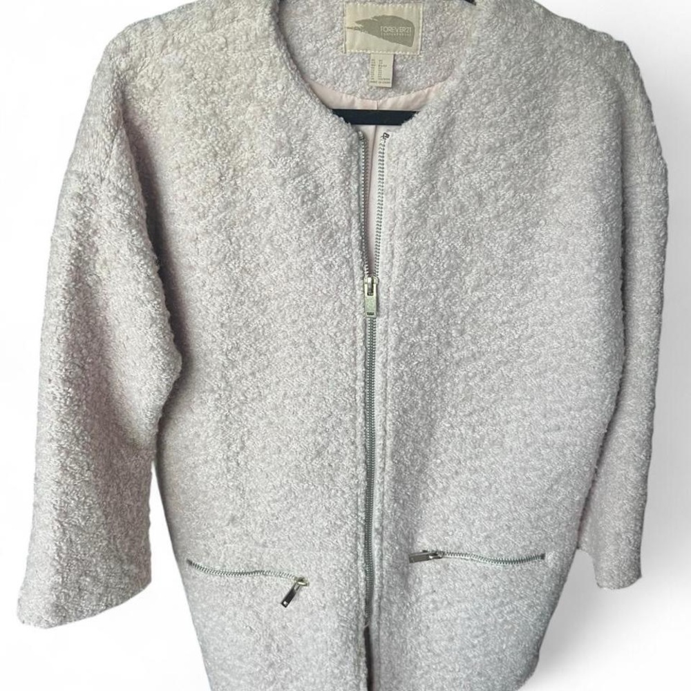 Forever 21 Soft Pink Teddy Jacket